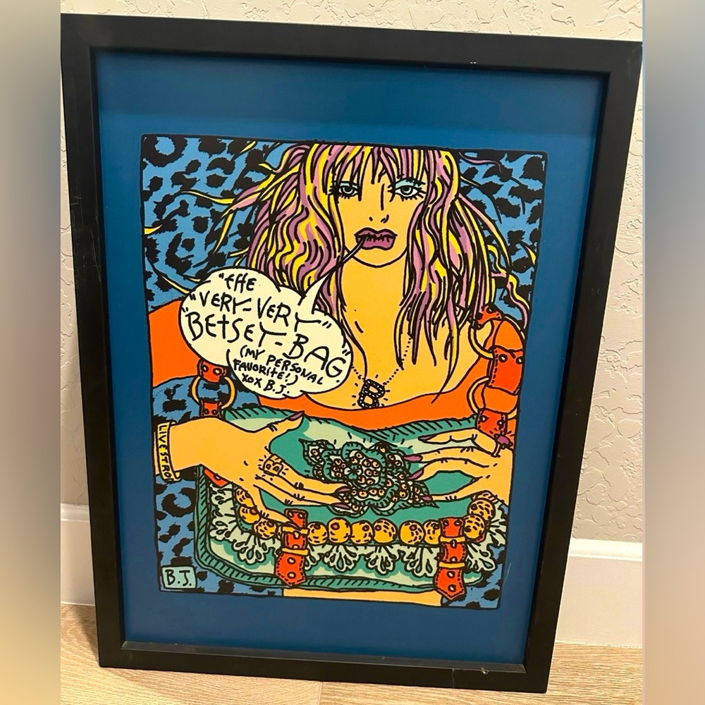 *SOLD! AMAZING!! Betsey Johnson Framed Artwork